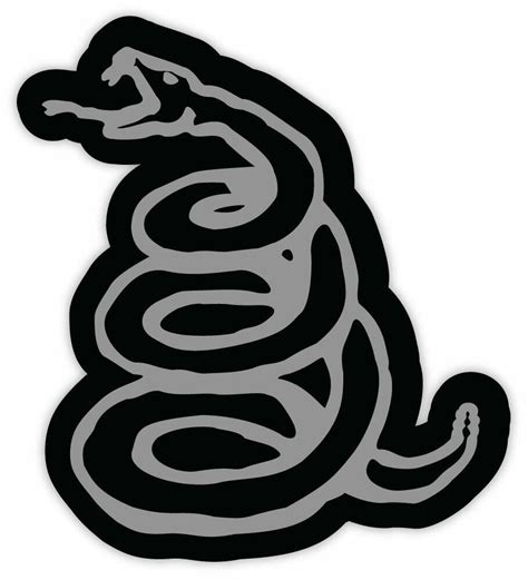 metallica snake sticker.